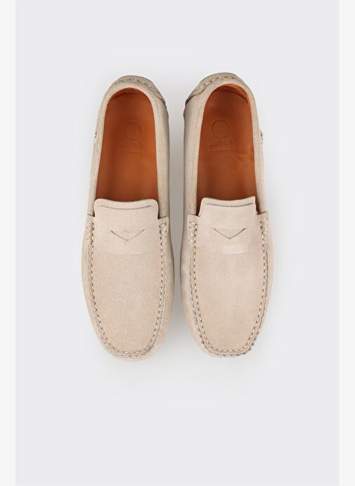 Bej Deri Erkek Günlük Ayakkabı - Görsel 5