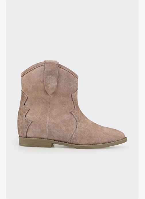 Vizon Deri Kadın Western Bot - Görsel 2