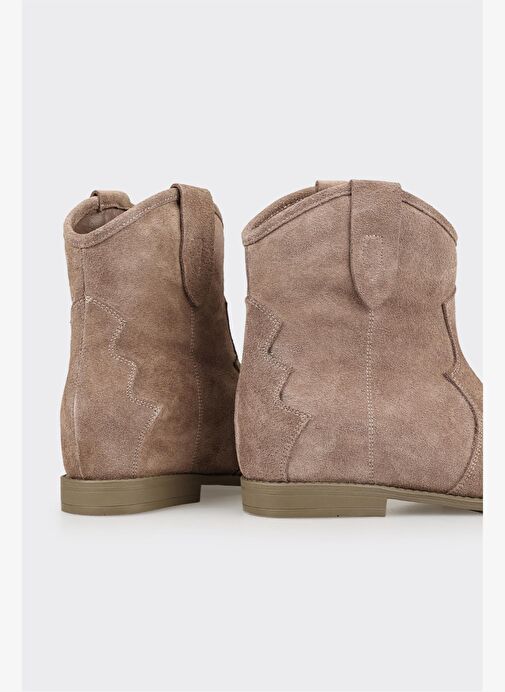 Vizon Deri Kadın Western Bot - Görsel 5