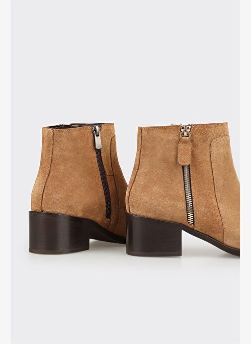 Taba Deri Kadın Klasik Bot - Görsel 5