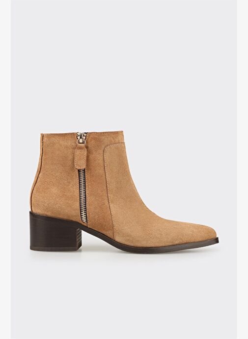 Taba Deri Kadın Klasik Bot - Görsel 2