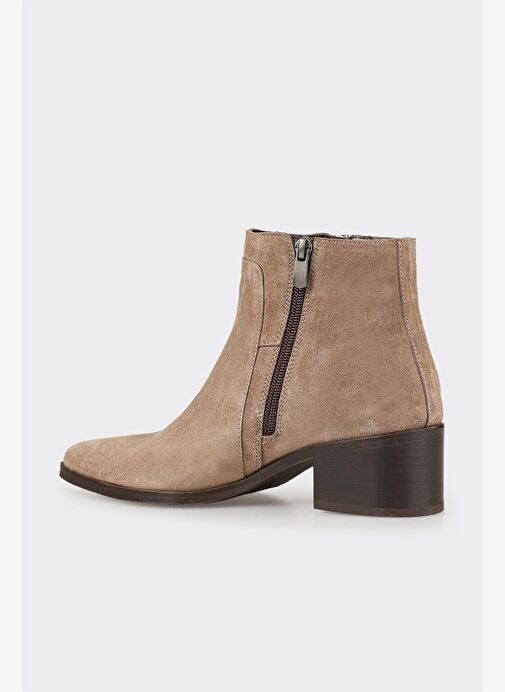 Vizon Deri Kadın Klasik Bot - Görsel 4