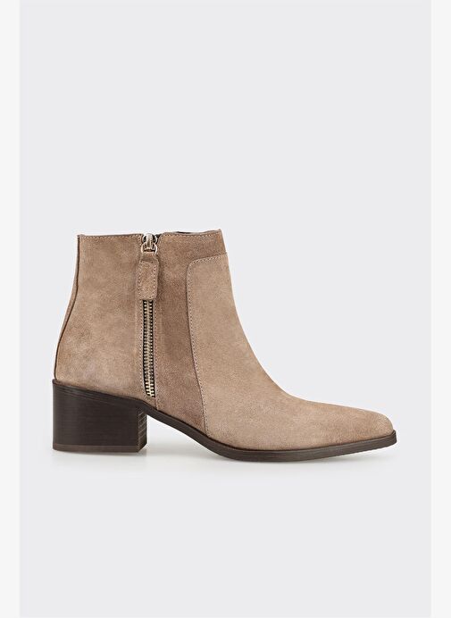 Vizon Deri Kadın Klasik Bot - Görsel 2