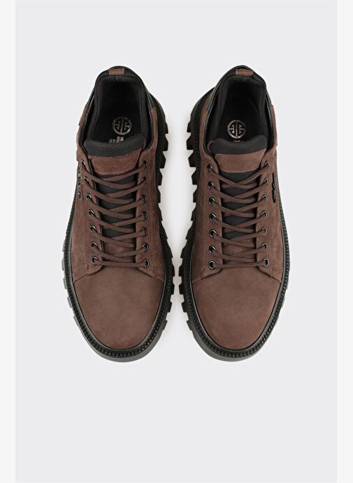 Kahve Deri Erkek Spor Ayakkabı - Görsel 5