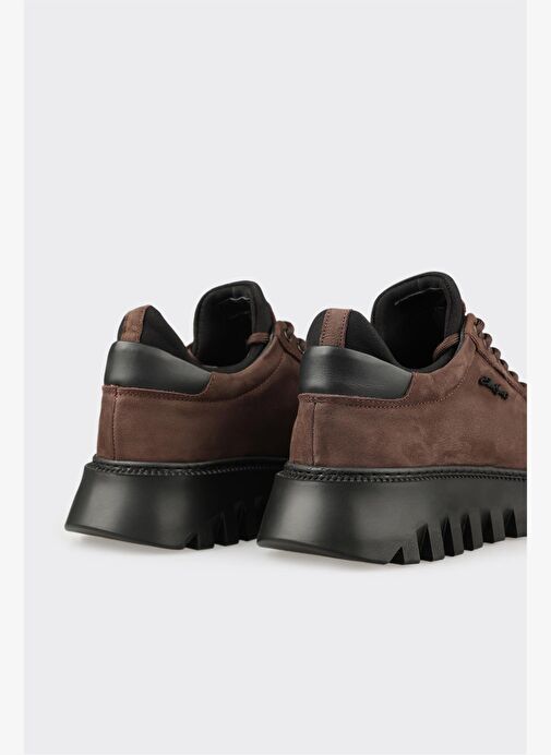 Kahve Deri Erkek Spor Ayakkabı - Görsel 6