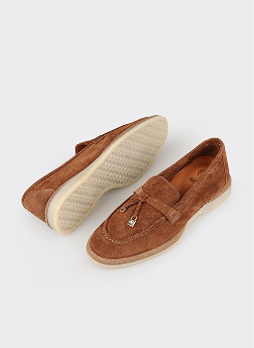 Camel Deri Kadın Günlük Ayakkabı - Görsel 4