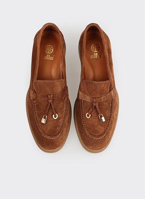 Camel Deri Kadın Günlük Ayakkabı - Görsel 5