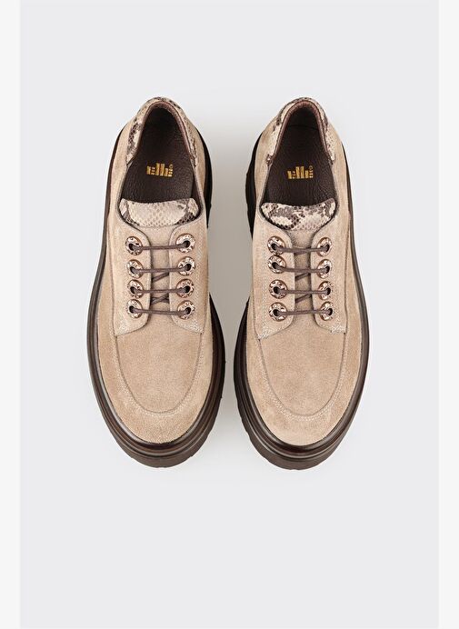 Vizon Deri Kadın Günlük Ayakkabı - Görsel 5