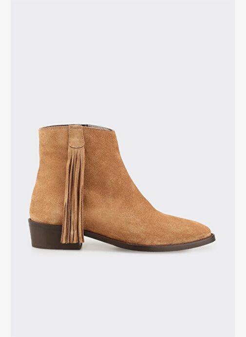 Taba Deri Kadın Klasik Bot - Görsel 2