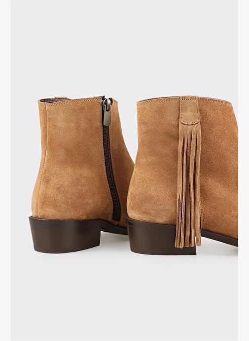 Taba Deri Kadın Klasik Bot - Görsel 5