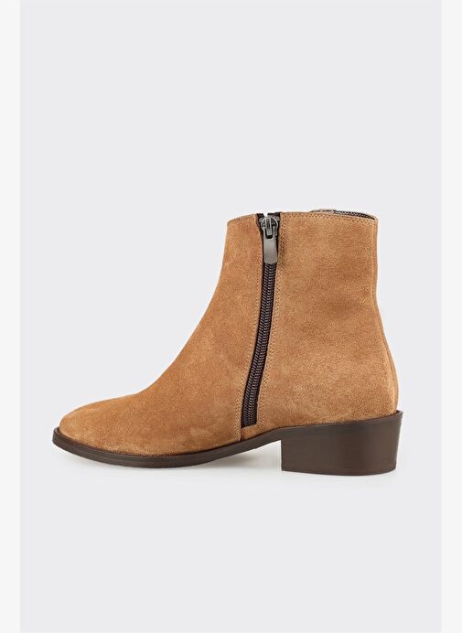 Taba Deri Kadın Klasik Bot - Görsel 4