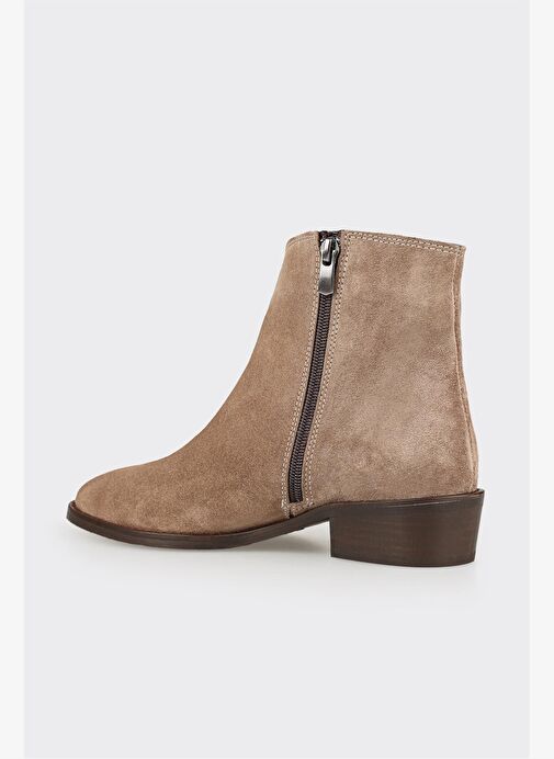 Vizon Deri Kadın Klasik Bot - Görsel 4