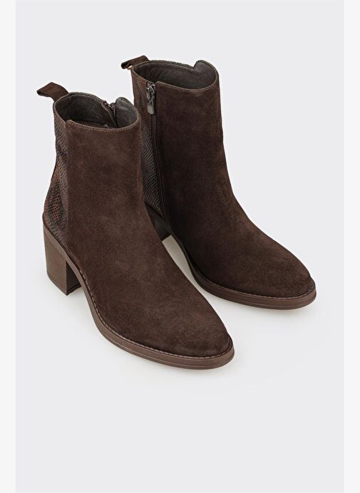 Kahve Deri Kadın Günlük Bot - Görsel 3