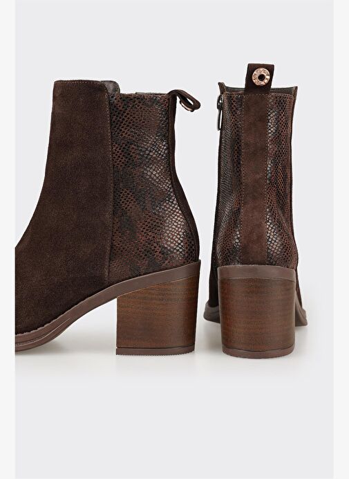 Kahve Deri Kadın Günlük Bot - Görsel 5