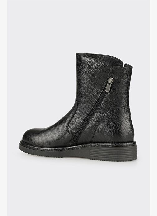 Siyah Deri Kadın Günlük Spor Bot - Görsel 4
