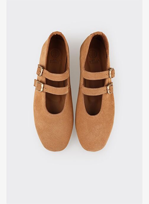 Taba Deri Kadın Günlük Ayakkabı - Görsel 5