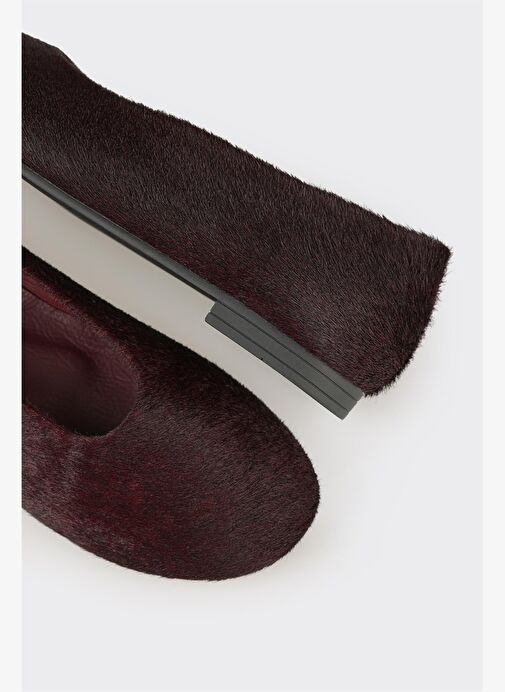 Bordo Deri Kadın Günlük Ayakkabı - Görsel 6