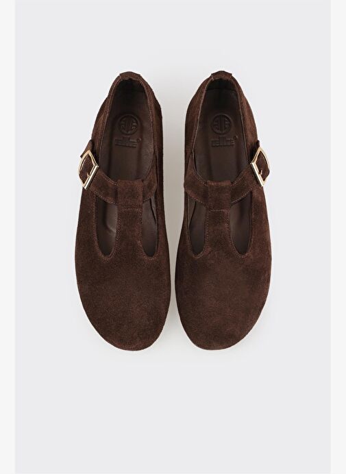 Kahve Deri Kadın Günlük Ayakkabı - Görsel 5