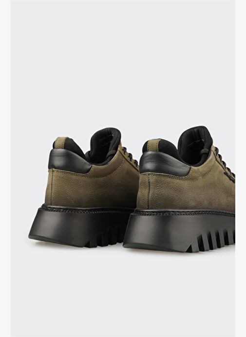 Haki Deri Erkek Spor Ayakkabı - Görsel 6