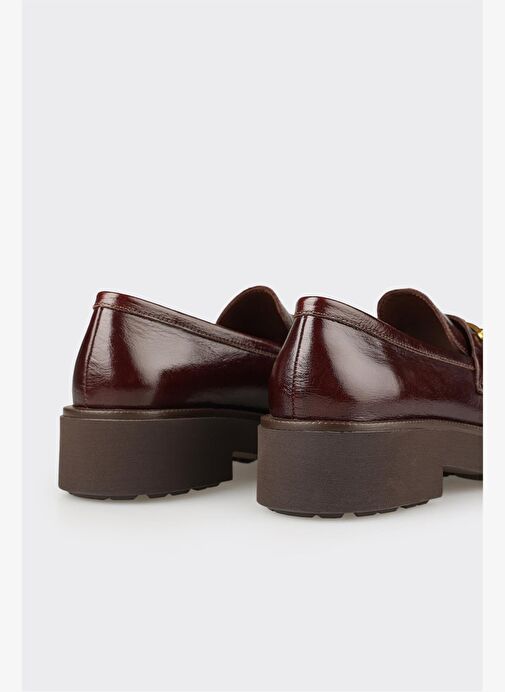 Kahve Deri Kadın Günlük Ayakkabı - Görsel 6