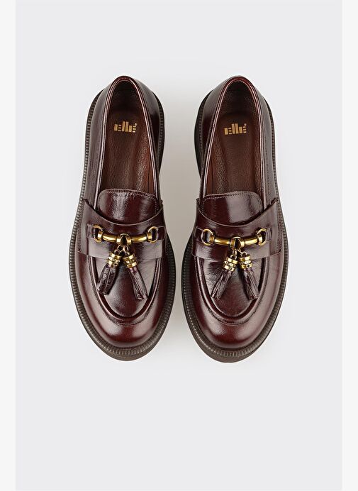 Kahve Deri Kadın Günlük Ayakkabı - Görsel 5