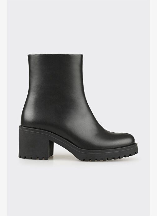 Siyah Deri Kadın Günlük Bot - Görsel 2