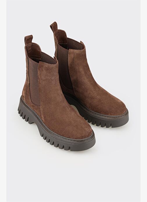 Kahve Deri Kadın Günlük Bot - Görsel 3