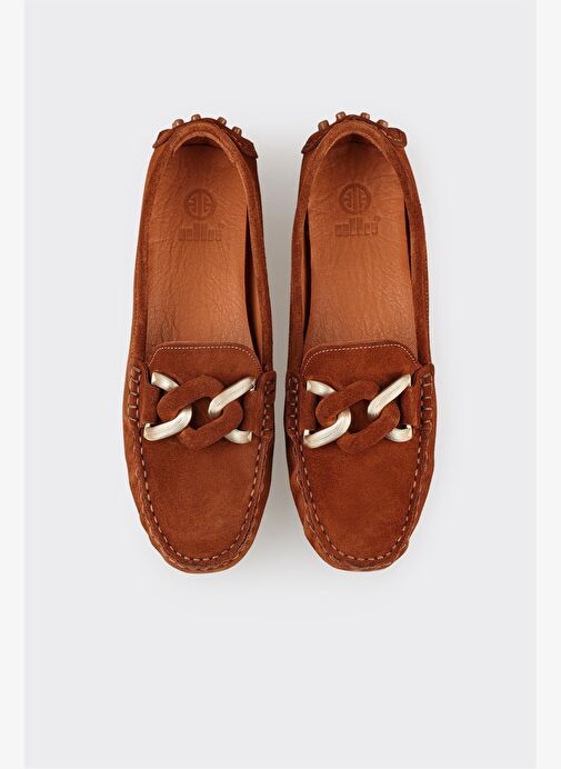 Taba Deri Kadın Günlük Ayakkabı - Görsel 5