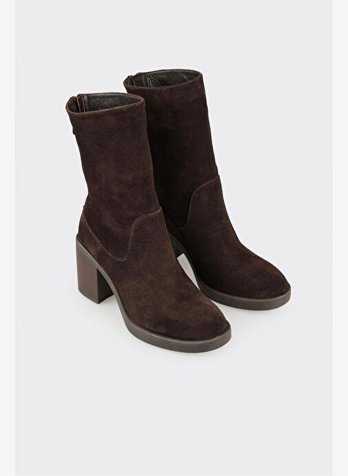 Kahve Deri Kadın Günlük Bot - Görsel 3