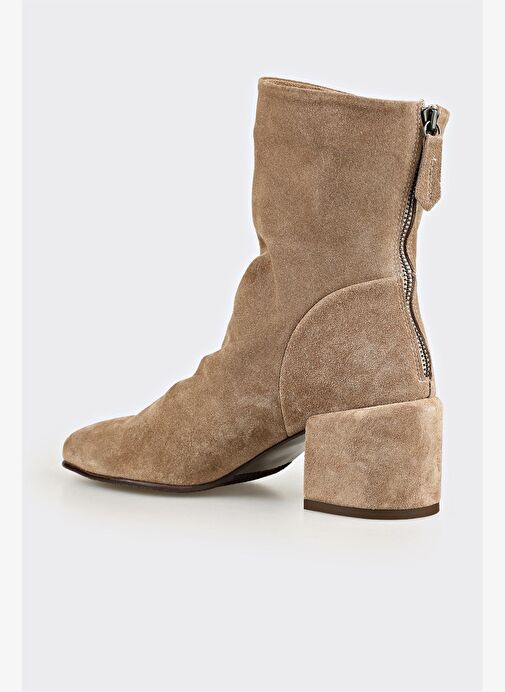 Vizon Deri Kadın Klasik Bot - Görsel 4