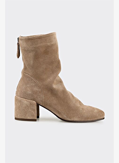 Vizon Deri Kadın Klasik Bot - Görsel 2