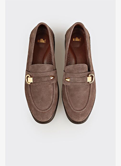 Kahve Deri Kadın Günlük Ayakkabı - Görsel 5