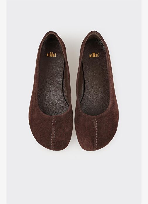 Kahve Deri Kadın Günlük Ayakkabı - Görsel 5