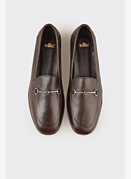 Kahve Deri Kadın Günlük Ayakkabı - Görsel 5