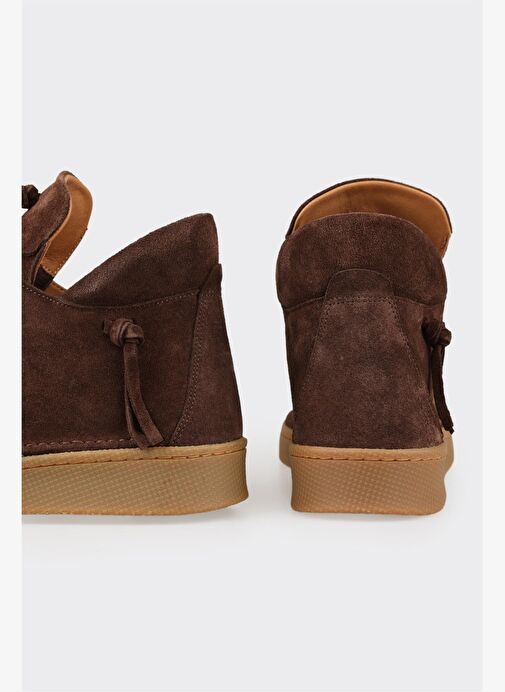 Kahve Deri Kadın Günlük Bot - Görsel 5