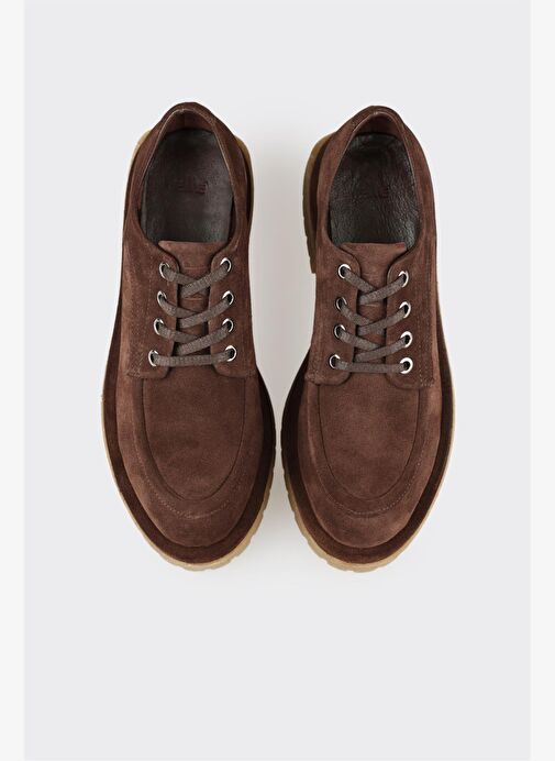 Kahve Deri Kadın Günlük Ayakkabı - Görsel 5