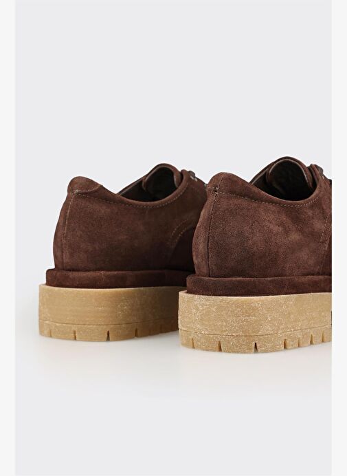 Kahve Deri Kadın Günlük Ayakkabı - Görsel 6