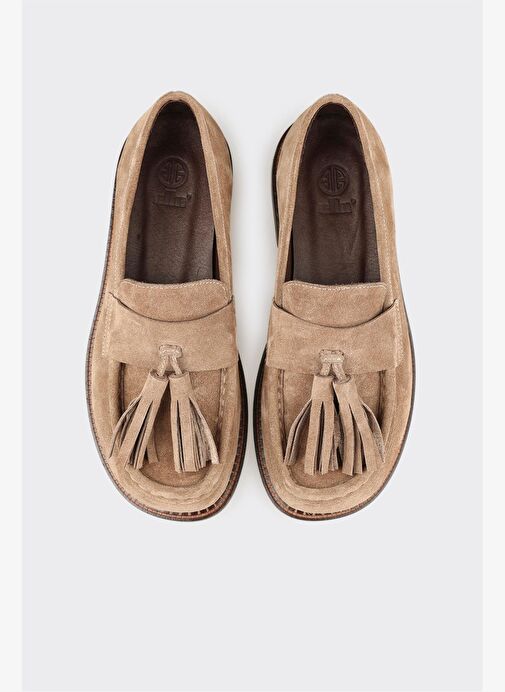 Vizon Deri Kadın Günlük Ayakkabı - Görsel 5