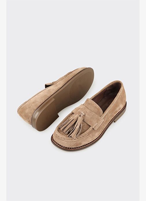 Vizon Deri Kadın Günlük Ayakkabı - Görsel 4