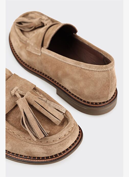 Vizon Deri Kadın Günlük Ayakkabı - Görsel 6