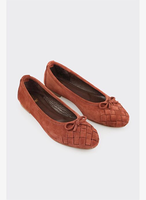 Taba Deri Kadın Günlük Ayakkabı - Görsel 3