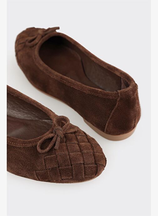 Kahve Deri Kadın Günlük Ayakkabı - Görsel 6