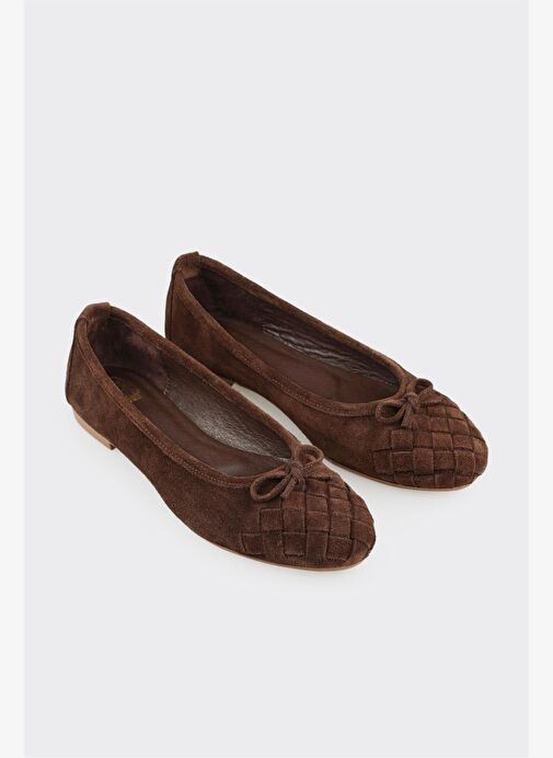 Kahve Deri Kadın Günlük Ayakkabı - Görsel 3