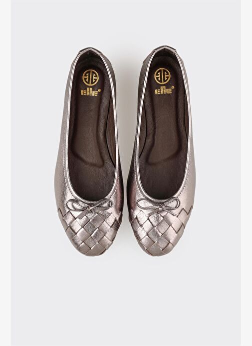 Antrasit Deri Kadın Günlük Ayakkabı - Görsel 5