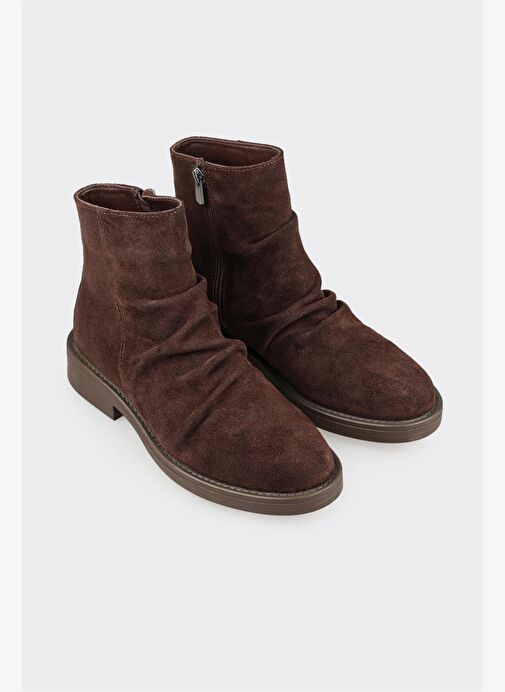 Kahve Deri Kadın Günlük Bot - Görsel 3