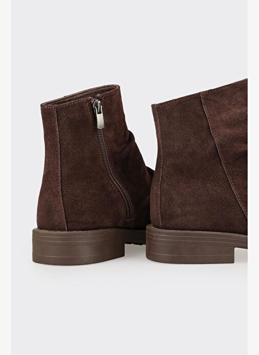 Kahve Deri Kadın Günlük Bot - Görsel 5