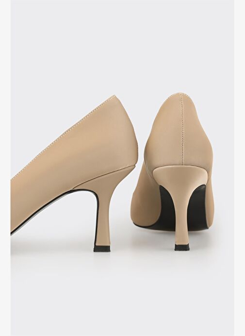 Bej Kadın Stiletto - Görsel 5