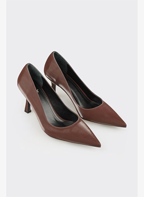 Kahve Kadın Stiletto - Görsel 3