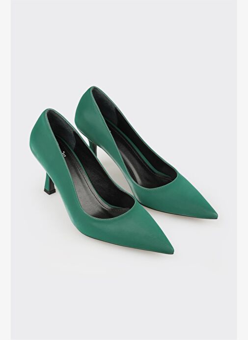 Yeşil Kadın Stiletto - Görsel 3