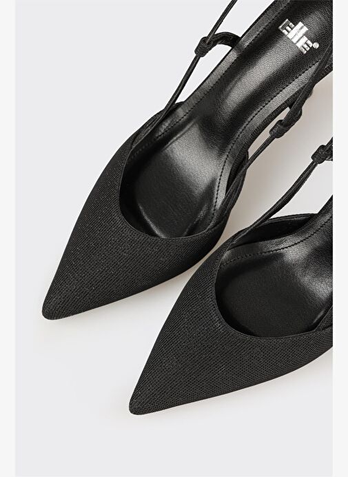 Siyah Kadın Topuklu Ayakkabı - Görsel 5